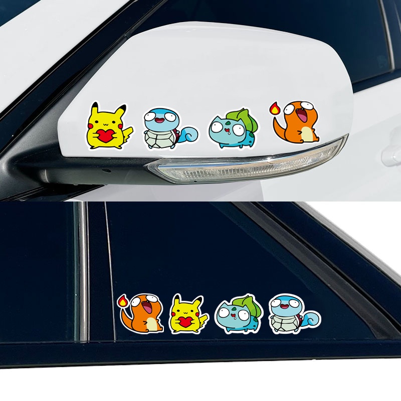 Pok Mon Sticker Decal Reflektor Dekorasi Mobil Motif Gambar Lucu Jepang