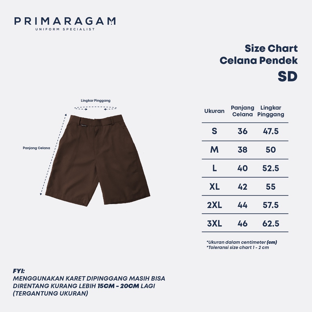 OBRAL BARANG CACAT Celana sekolah sd pendek pramuka celana sd celana sd pramuka celana seragam pramuka sd ssd-05