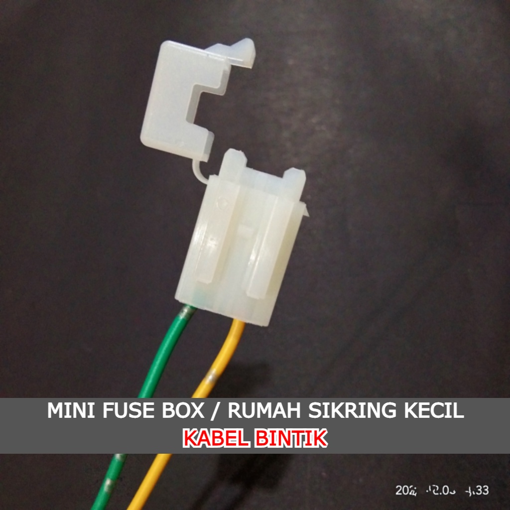 (Grosir/COD) Rumah Sekring Tancap Kecil / Mini Fuse Box - KABEL BINTIK