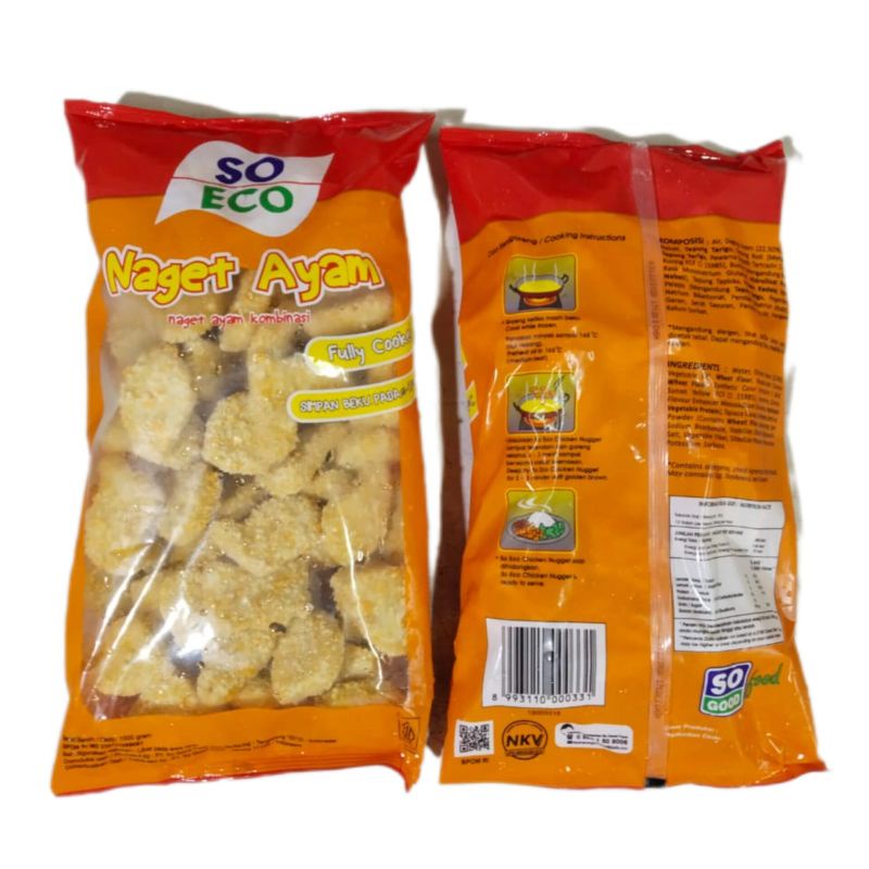 

Naget Ayam Kombinasi So Eco 1kg So Good Nugget Premium