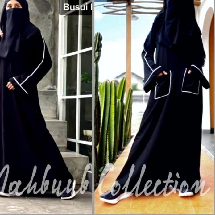 SALE✅Exclusive Casual Abaya Hitam Turkey Abaya Atika Bahan JetBlack Lembut Kwalitas Boutique Arab Ma