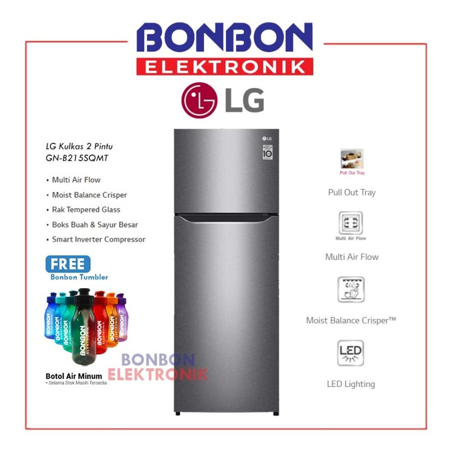 AE LG Kulkas 2 Pintu GN-B215SQMT / GNB215SQMT / GNB 215 SQMT Promo