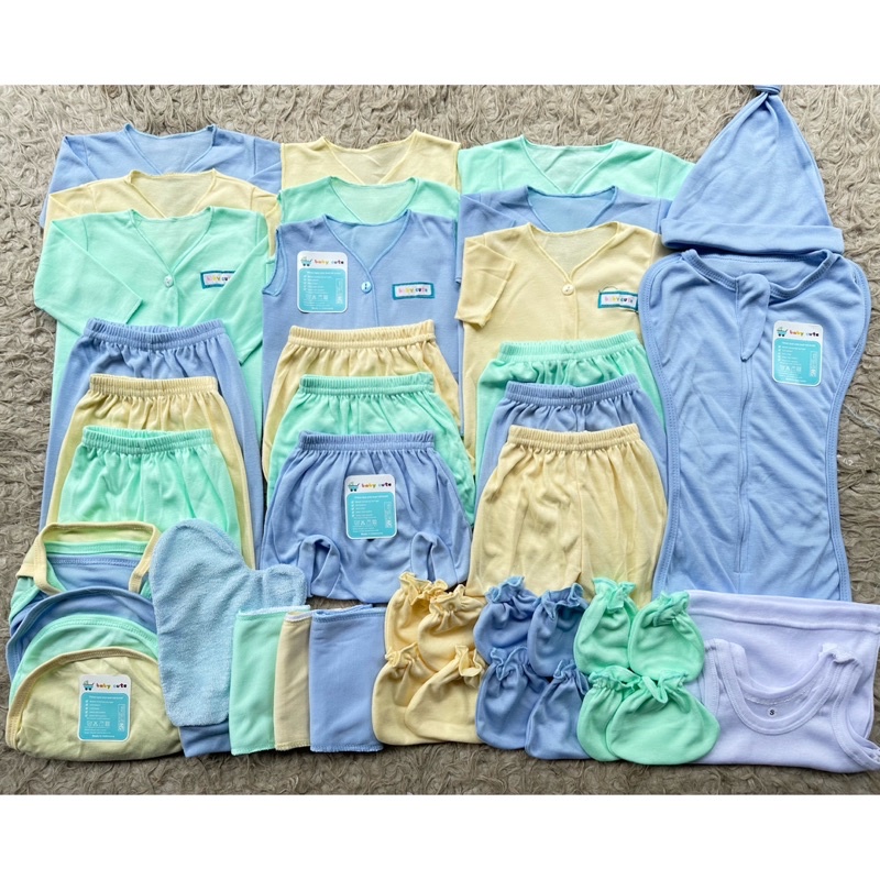 32pcs Paket swaddle Hemat Perlengkapan Baju bayi Baru lahir /Newborn SNI Promo 8.8