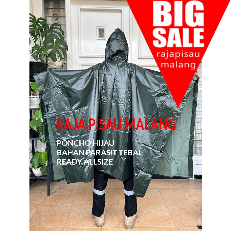 Jas Hujan Poncho Hijau Army PONCO