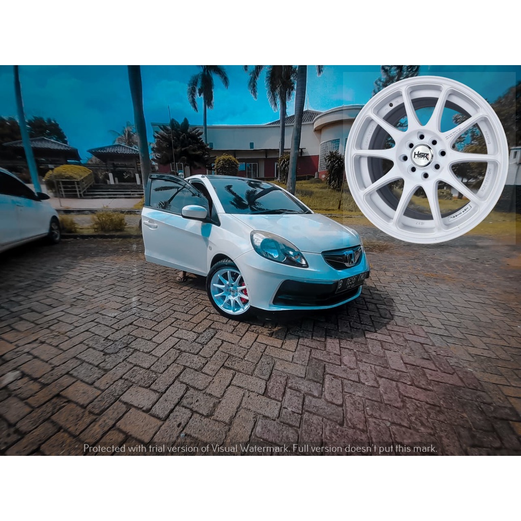 PAKETAN VELG RACING RING 16+BAN MOBIL VIOS BRIO AGYA DATSUN CROSS R16 HSR INDY