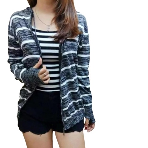 Tokomilkan - ARIEL STRIPE / Sweater/jaket perempuan &amp; laki - laki