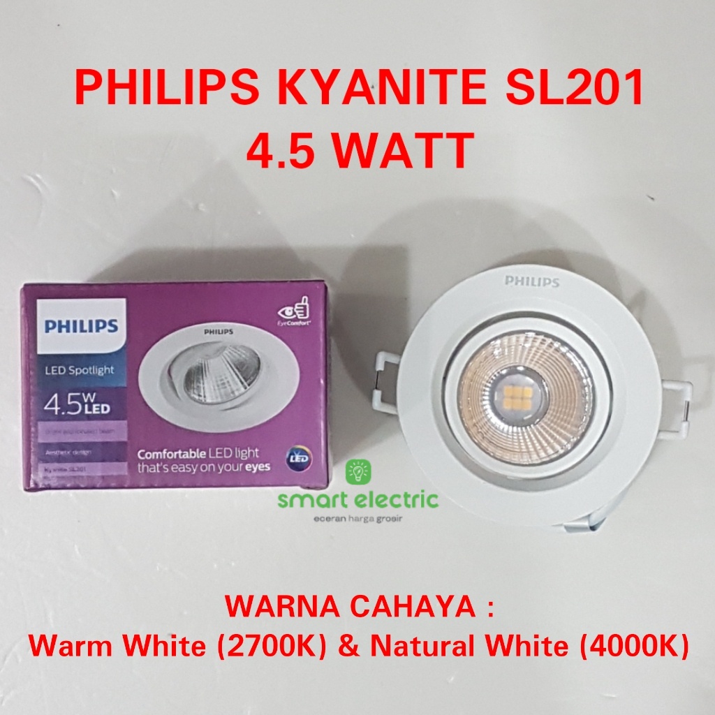 Philips SL201 Kyanite G2 4.5 Watt LED Spot Light Lampu Sorot Downlight