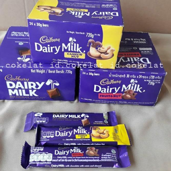 

READY ✅CADBURY DAIRY MILK 30GR 24PC - 1 BOX|SQ5