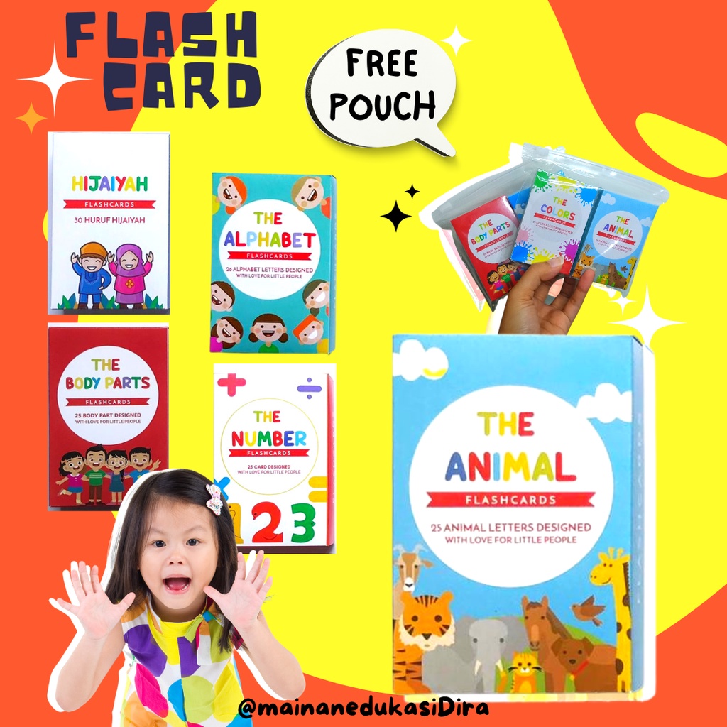 FLASHCARD FLASH CARD MAINAN PERMAINAN KARTU PINTAR HURUF ABJAD ANGKA HIJAIYAH EDUKASI EDUKATIF ALAT 
