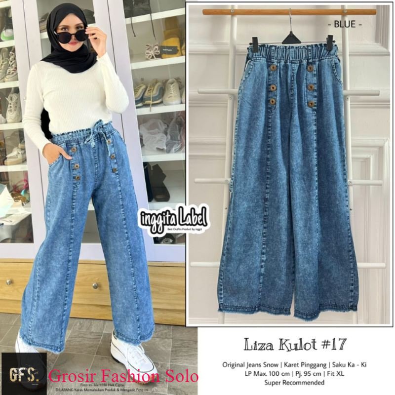 LIZA KULOT #17 | CELANA JEANS WANITA | BY INGGITA