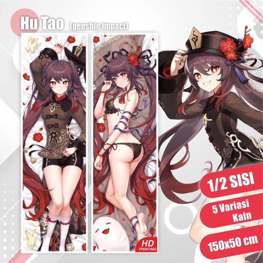 Dakimakura Hu tao Genshin Impact 150x50 cm (Cover Only)