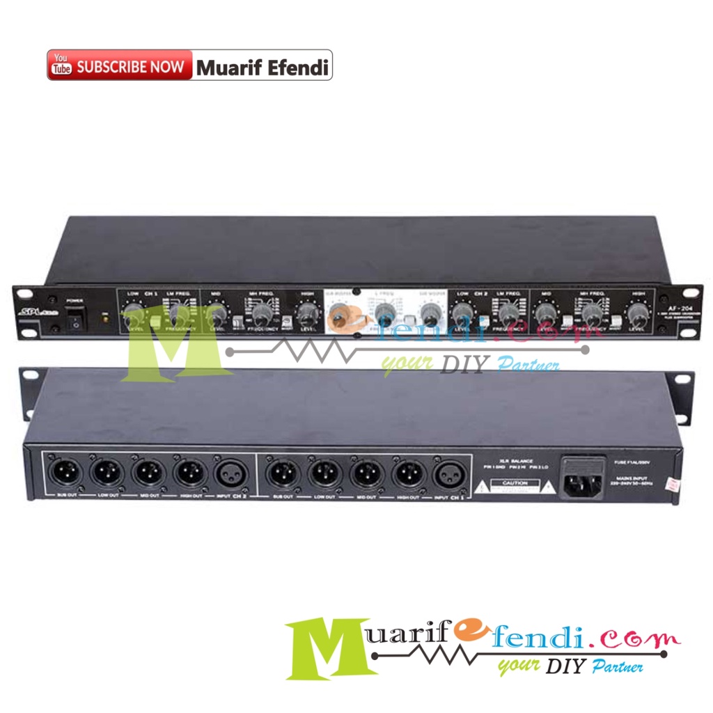 SPL AUDIO ACTIVE CROSSOVER AF 204