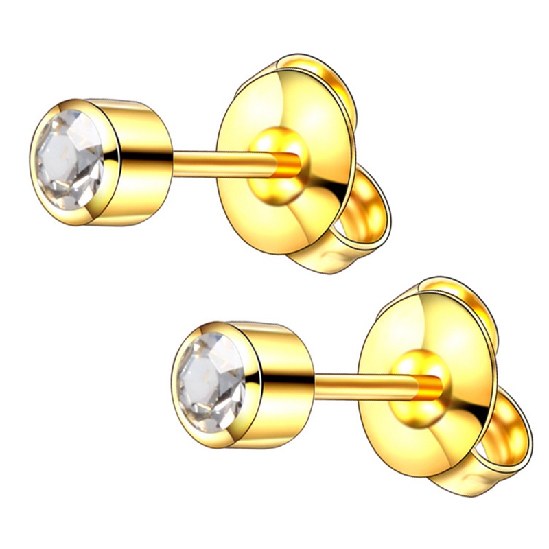 1pasang Wanita Gadis Berlian Imitasi Kristal Ear Stud Earrings Pesta Eelgant Earring Perhiasan Hadiah