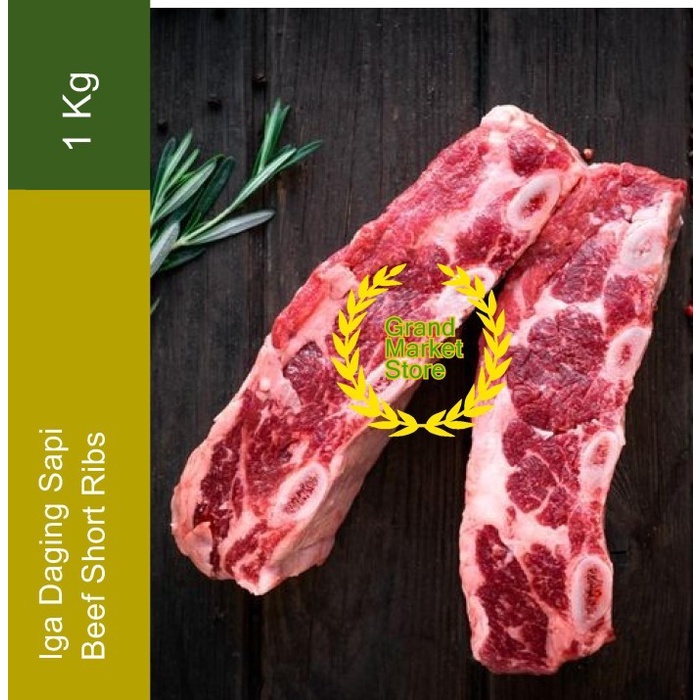 Jual Iga Daging Sapi Import Beef Short Rib Shortrib Aus 1 Kg 1kg 1000g