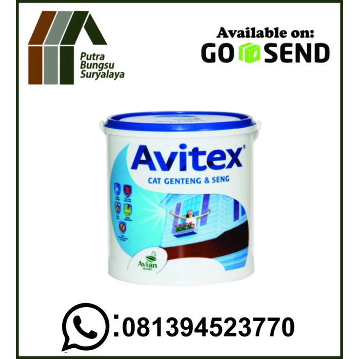 CAT GENTENG & SENG AVITEX GALON (4 KG)