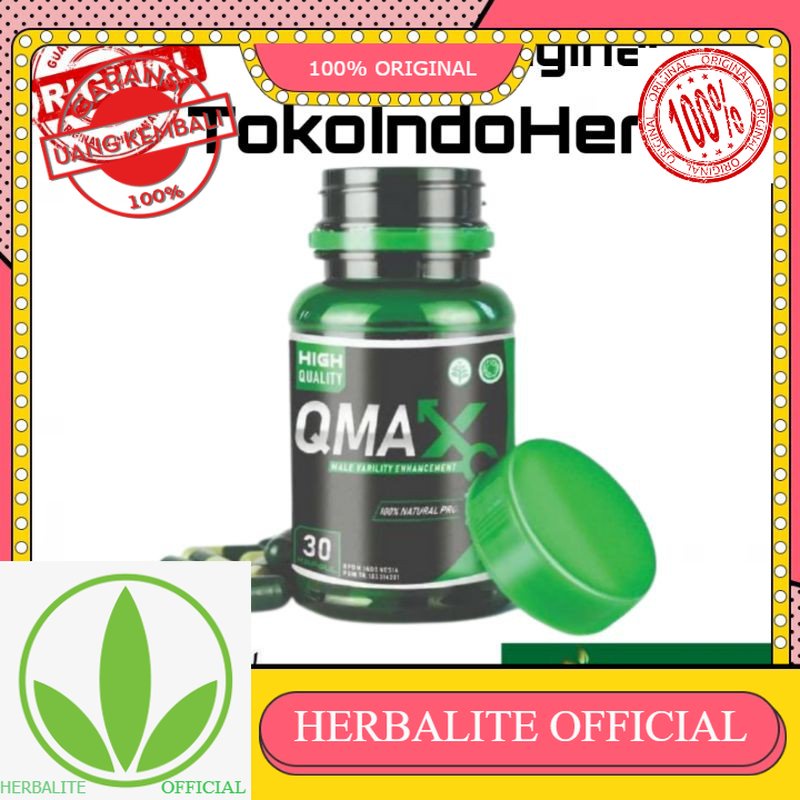 100% ORIGINAL OBAT QMAX ASLI ORIGINAL TAHAN LAMA PRIA  - OBAT QMAX ASLI BPOM HERBAL