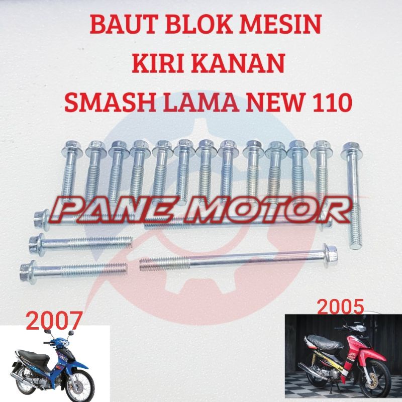 BAUT BLOK MESIN KOPLING MAGNET BAUD 1SET SMASH LAMA NEW 110 BEST QUALITY K8 M6