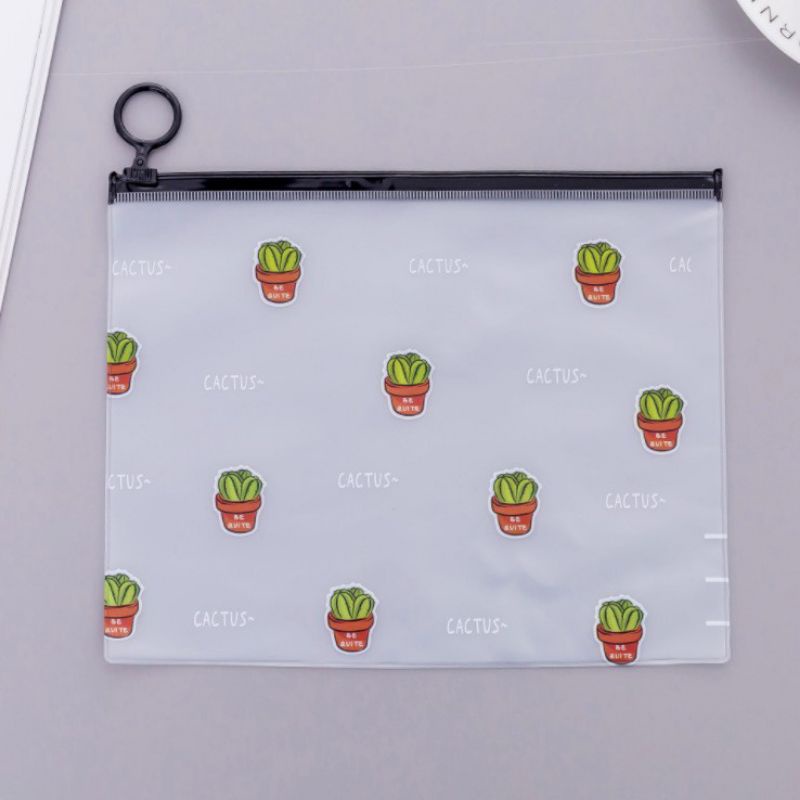 

Tempat pensil zip pouch anti air travel size