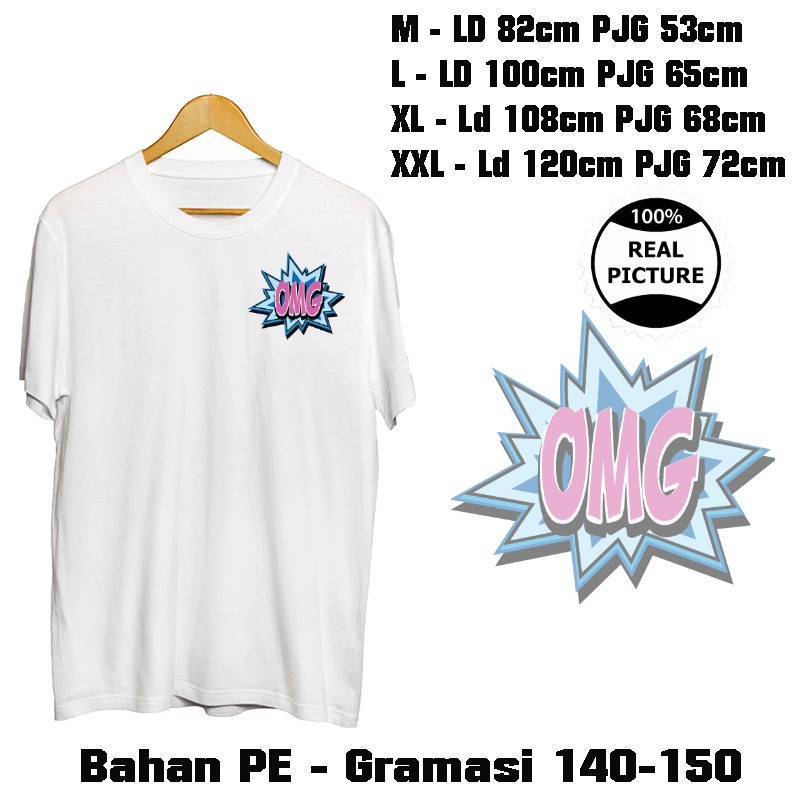 GSC - Baju Kaos Oversize OMG / Kaos Oversize M-XXL Terbaru