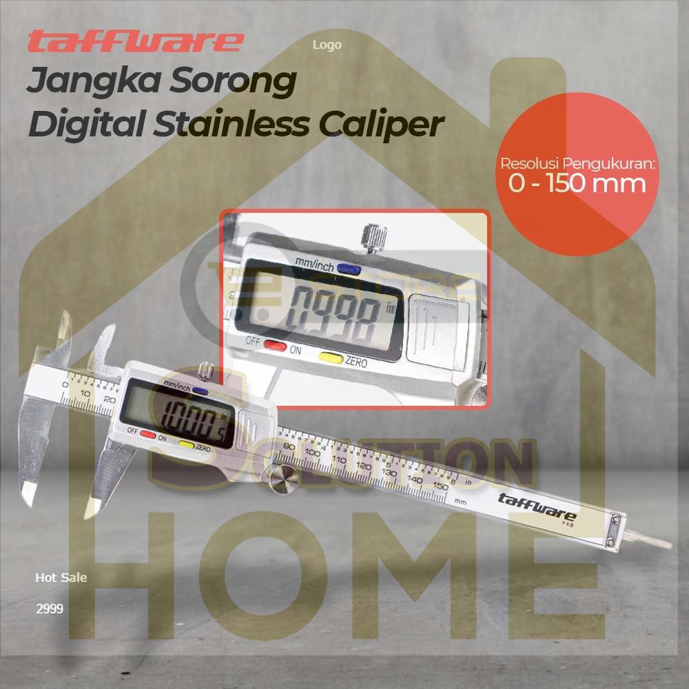 

HSS TOOLS - Taffware Jangka Sorong Kaliper Sigmat Digital Stainless 150mm - YXB