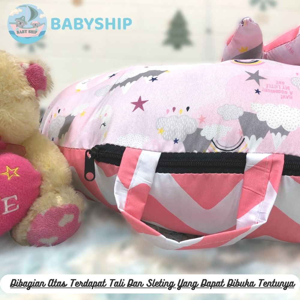 Sofa Bayi Multifungsi dengan Gesper Pengaman [ Zig Zag Series ] Free Bantal Peyang dan Plastik Mika  [ Merk Babyship ]