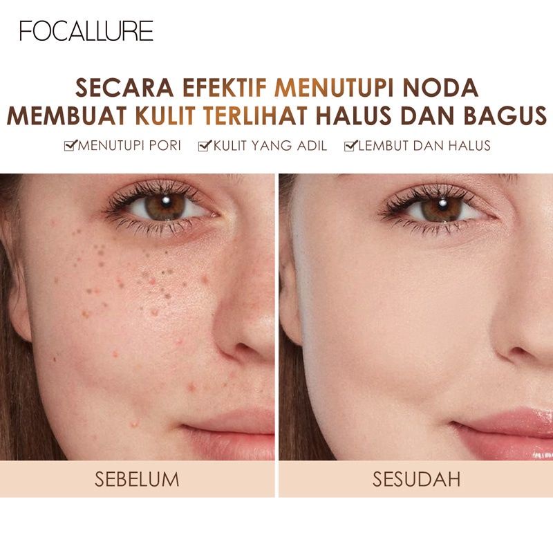 FOCALLURE Poreless Matte Air Cushion Foundation