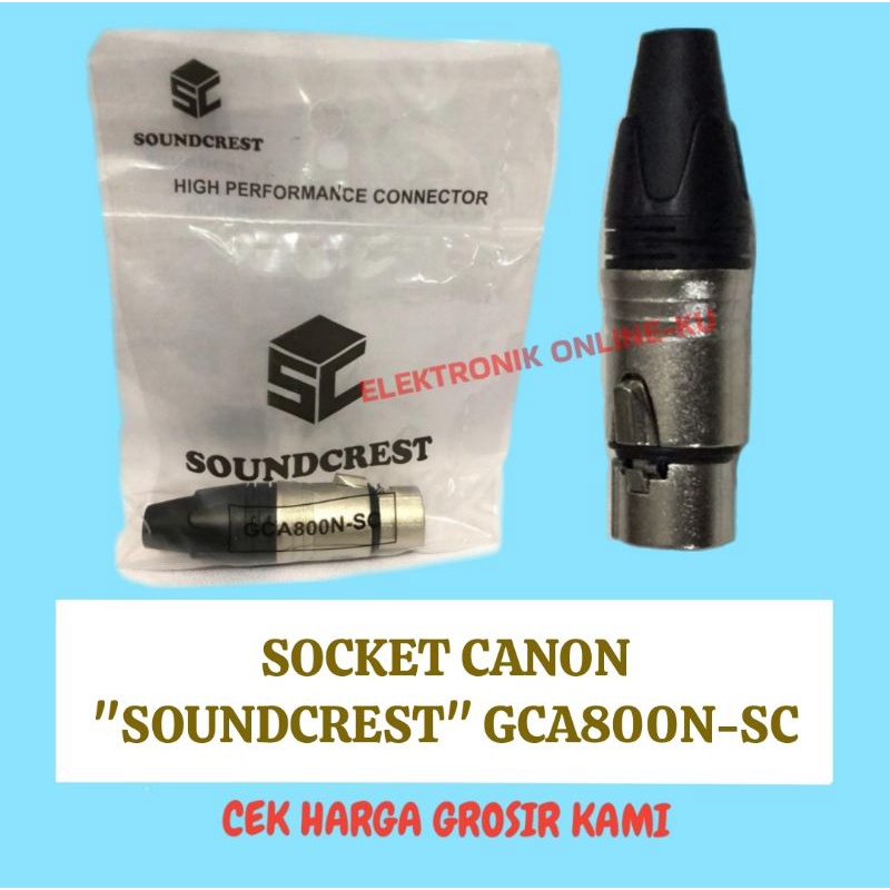 SOCKET CANON XLR FEMALE SOUNDCREST GCA800N-SC ORIGINAL