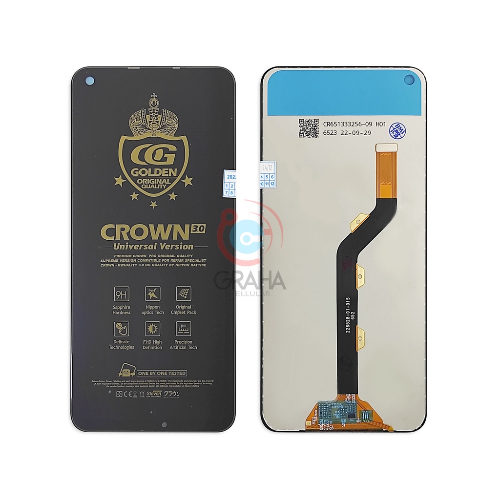 LCD INFINIX S5 / S5 LITE / X652 / X652B CROWN SUPER FULLSET TOUCHSCREEN