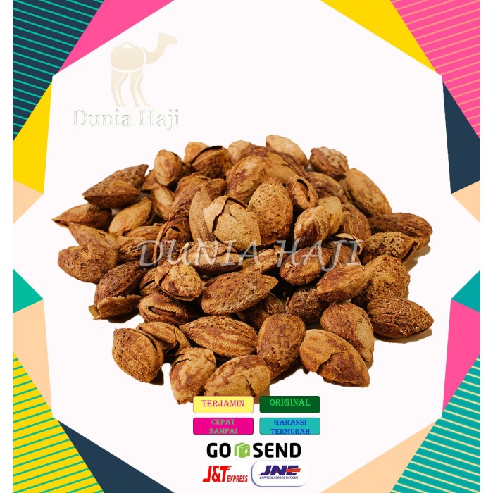 

KACANG ALMOND ROASTED ( KACANG PANGGANG ) IN SHELL USA /500GR MURAH BEBAS ONGKIR