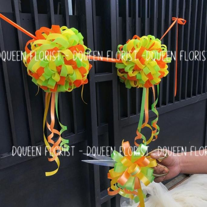 

[ COD ] PITA POM POM PERESMIAN 4 pom pom 1 pita gunting
