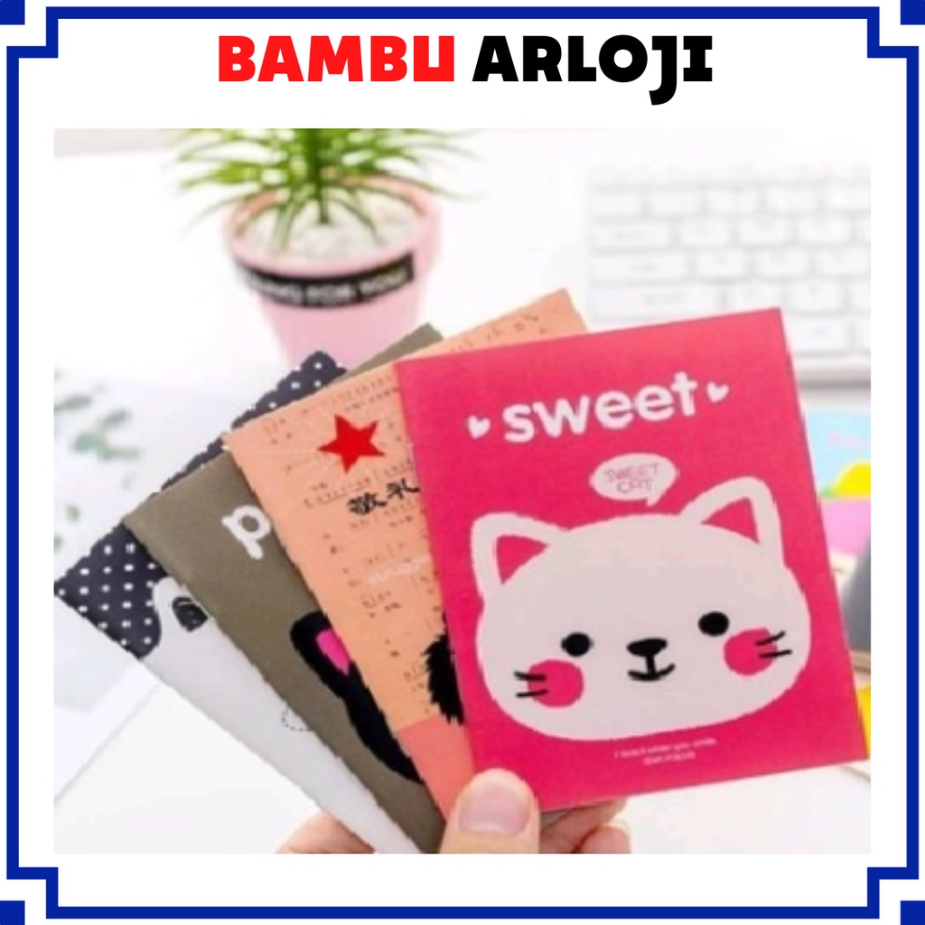 

BAJ Buku Tulis Mini Motif Kartun Cartoon Buku Catatan Memo Pad Mini Note Book Lucu Buku Tulis Kartun Kecil Motif Karakter Notebook SS189