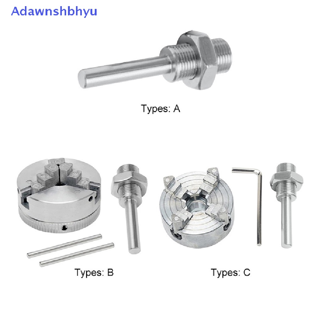 Adhyu 3rahang Zinc Alloy Bubut Chuck Kayu Turning Clamp Alat Bor Drat Belakang Untuk Mesin Dengan Connecg Rod Chuck Bor Tangan Connecg Rod ID