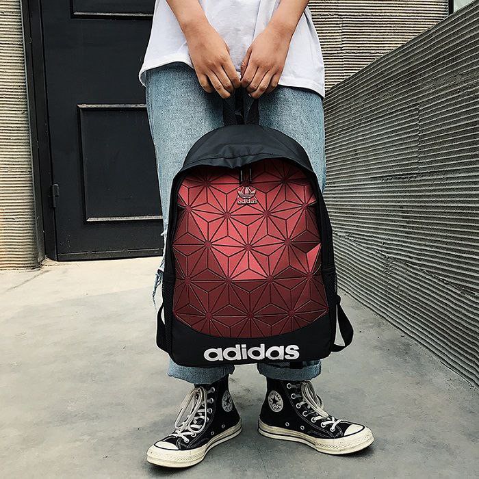 TAS RANSEL ADIDAS 3D LAPTOP KERJA SEKOLAH GYM BACKPACK BESAR OLAHRAGA - Red