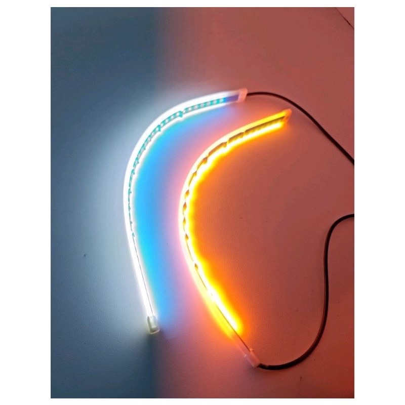 LAMPU LED STRIP ALIS RUNNING 2 MODE SEIN RUNNING SENJA WELCOME DC 12VOLT 30cm 45cm 60cm Universal mobil motor