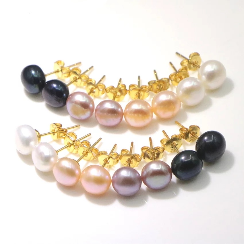 Giwang Tusuk Pentul Mutiara asli murah Giwang Stud Mutiara Air Tawar  Asli