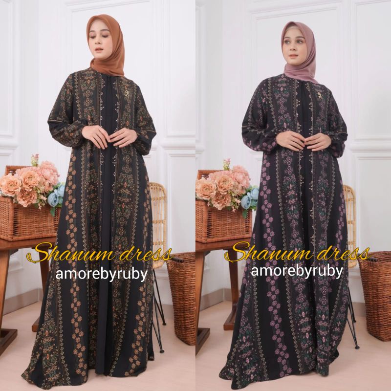 GAMIS OUTER SHANUM DRESS ORI AMOREBYRUBY