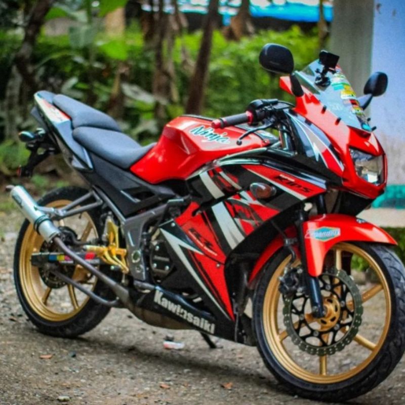 STRIPING STICKER NINJA RR 2013 2014 SE SPESIAL EDITION NINJA RR SE 2013 2014 MERAH STICKER NINJA RR 