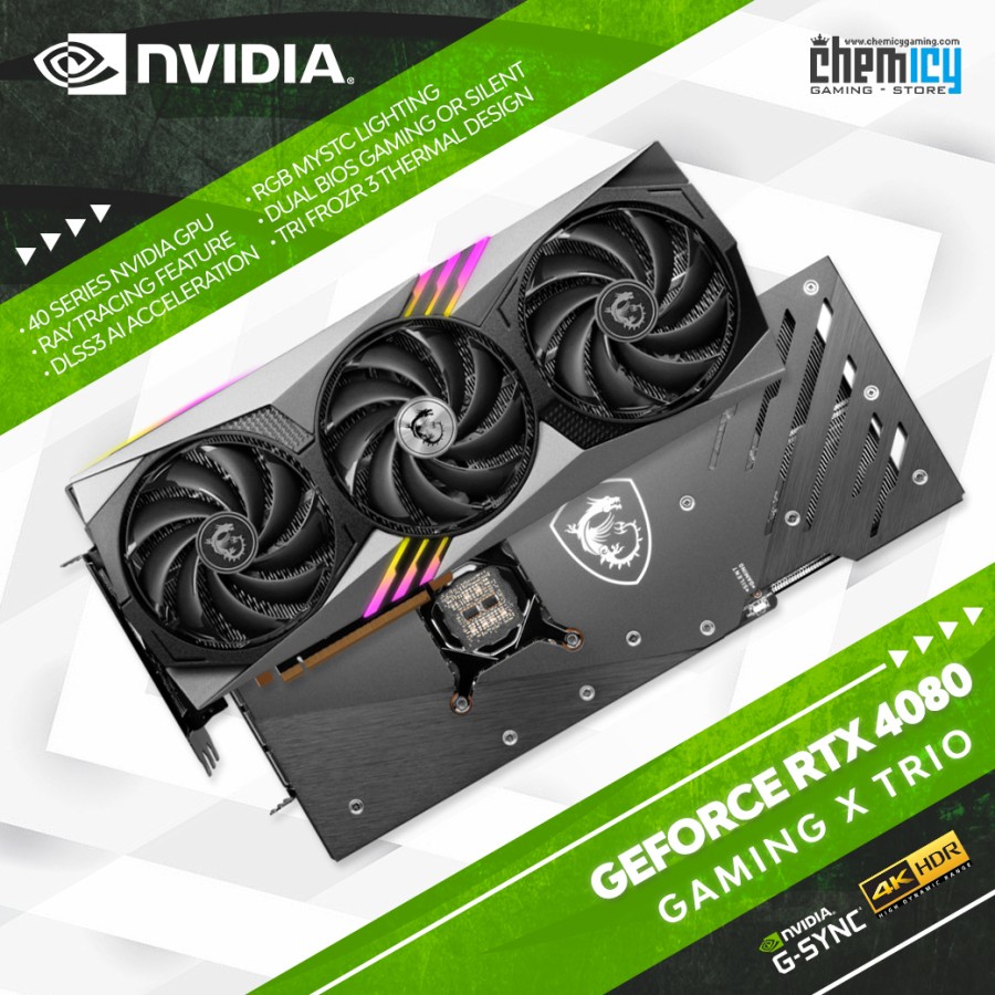 MSI Nvidia GeForce RTX 4080 Gaming X Trio