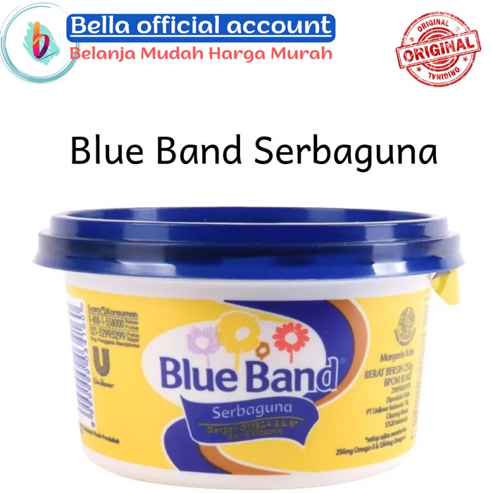 

Blue Band Serbaguna Tub 250 gr Margarin Serbaguna untuk Masakan