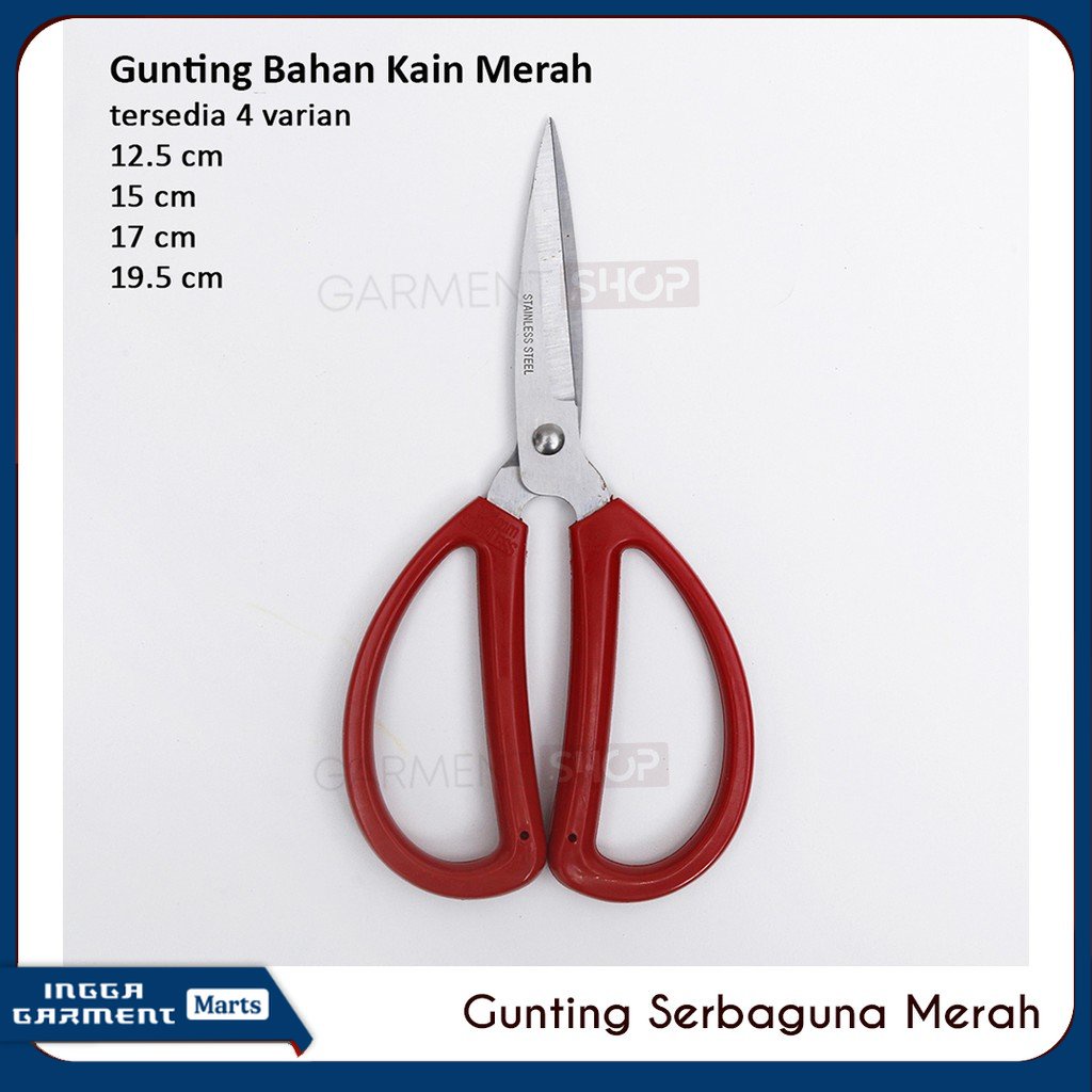 

Gunting Potong Bahan Kain Tailor Scissors Gunting Kodok 17 cm