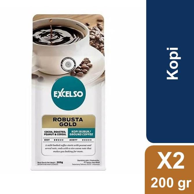 

➹ Excelso Kopi Robusta Gold 200 gr x 2 ✈