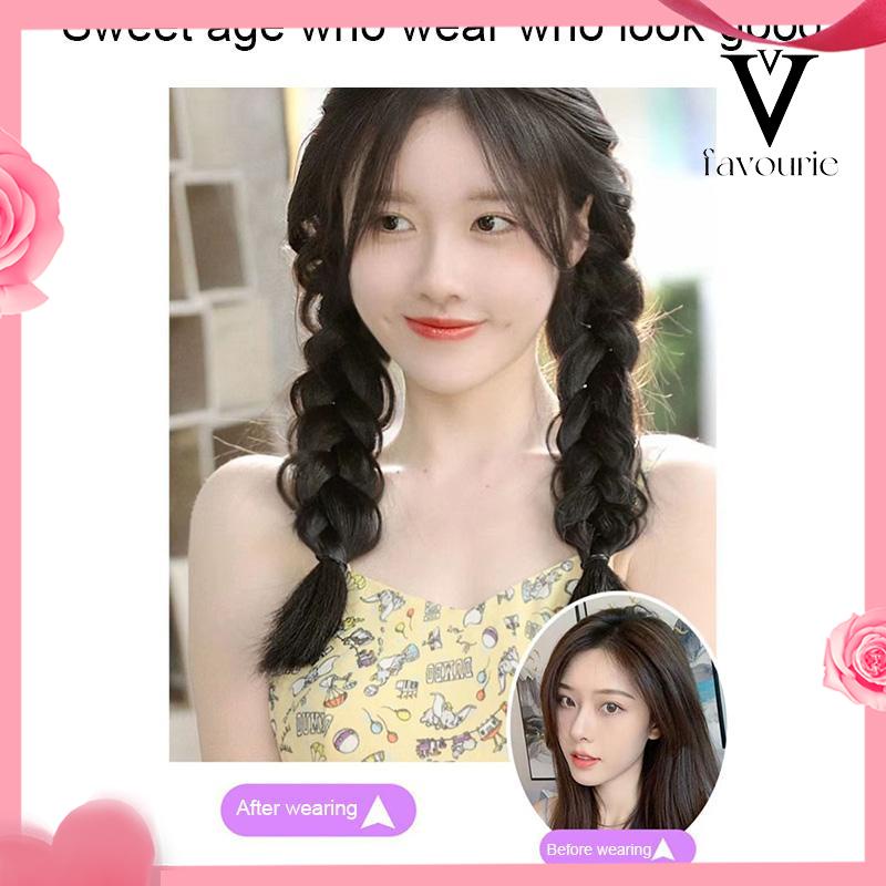 CODCODWig Rambut Palsu Synthetic Braids Colorful Korea Fashion Gaya Untuk Wanita-FA-FA