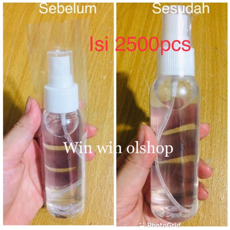 plastik segel botol spray 60ml 100ml / segel plastik sprey