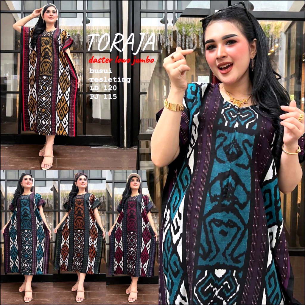 DASTER JUMBO BUSUI RESLETING TORAJA CORLA KYLA | DASTER RAYON NON RUFLE | DASTER KEKINIAN KELELAWAR KALONG LOWO JUMBO TORAJA