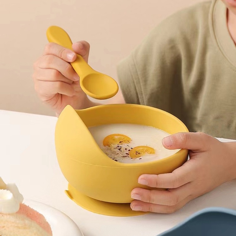 Mary Mangkok Hisap Silikon Untuk Bayi Baby Led Weaning Toddler Bowl for Baby Kids