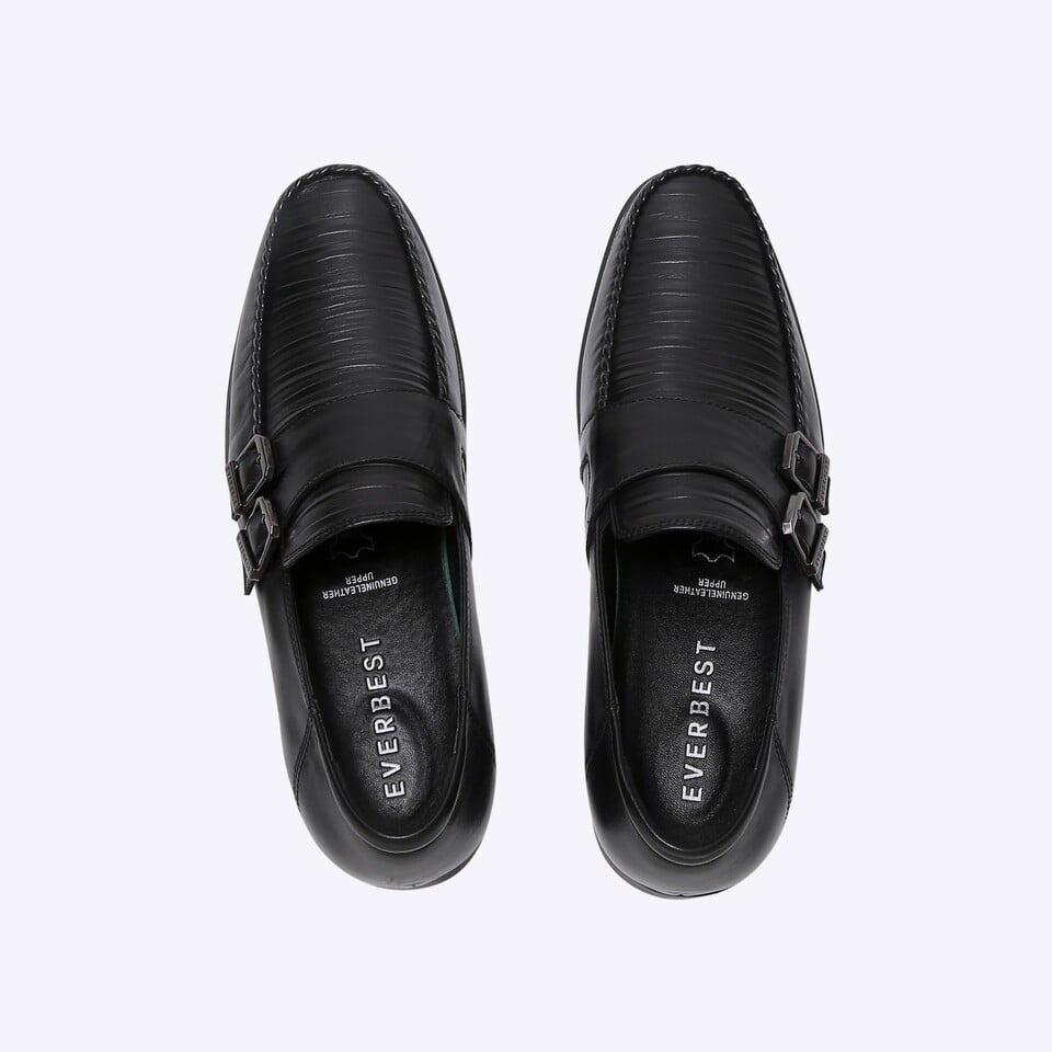 EM83 SEPATU KULIT EVERBEST KERJA KANTOR PRIA BRANDED ORIGINAL HITAM