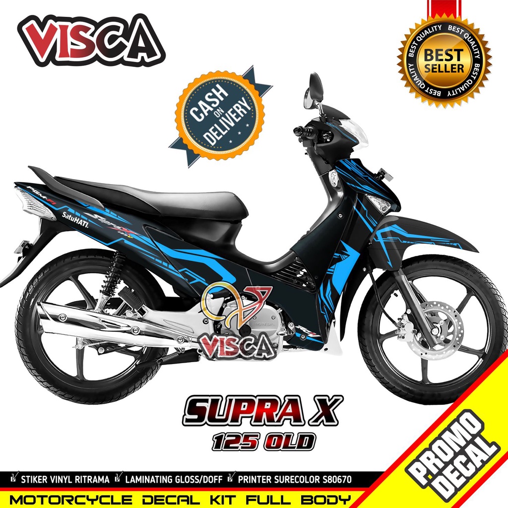 Stiker Supra X 125 Modif Keren Stiker Motor Supra X 125 Striping Supra X 125 Variasi Stiker Decal Su