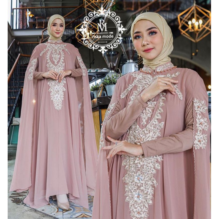 FASHION MUSLIM//KAFTAN KANAYA FREE INNER//BAHAN CERUTY BABYDOLL MIX BORDIR PAYET//BAJU PESTA//SERAGAMAN WISUDA//GAMIS TERBARU//KAFTAN TEEBARU//By Riska Mode
