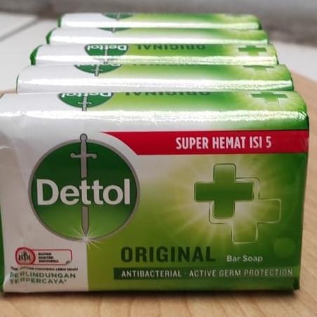 PROMO SERU!!!! (BISA COD) Dettol Bar Soap Super Hemat isi 5 x 100gr Dettol Sabun Batang TERLARIS TER