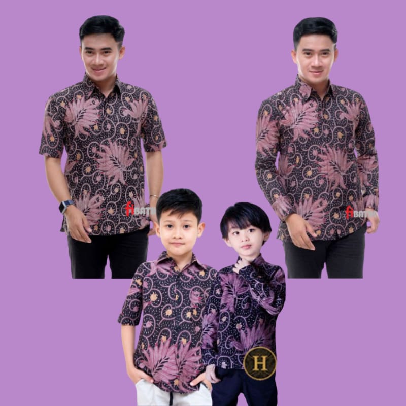 KEMEJA HEM BATIK PRIA PETIRUNGU M L XL XXL